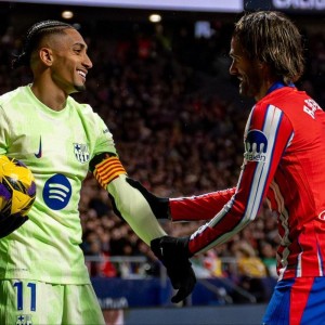 2026世界杯高清直播-拉菲尼亚近9次对阵马竞1球6助攻，近8次对马竞首发6场参与进球